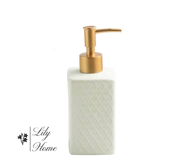 BÌNH XÀ PHÒNG GỐM TRẮNG