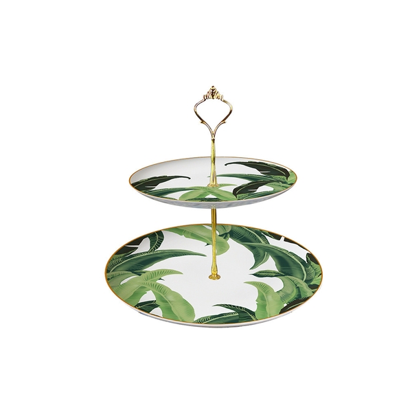 KHAY BÁNH LÁ CHUỐI 2 TẦNG