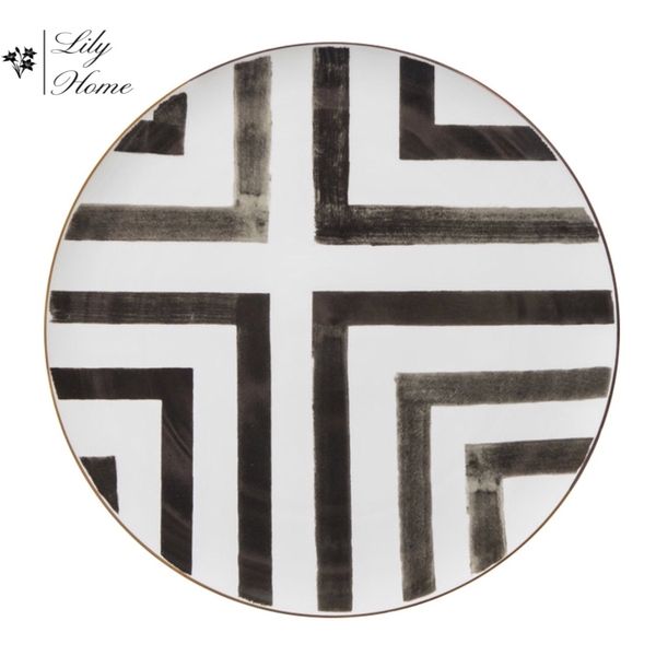 ĐĨA KẺ TRẮNG ĐEN 30 cm