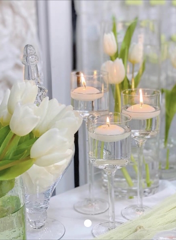 CHÂN NẾN SET 3 THUỶ TINH