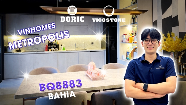 Công Trình Tại Vinhomes Metropolis - Đá Vicostone BQ8883
