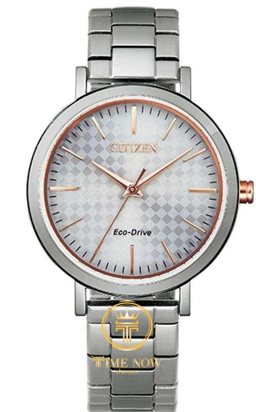 ĐỒNG HỒ NỮ CITIZEN ECO-DRIVE SILVER DIAL TWO-TONE LADIES WATCH EM0766-50A