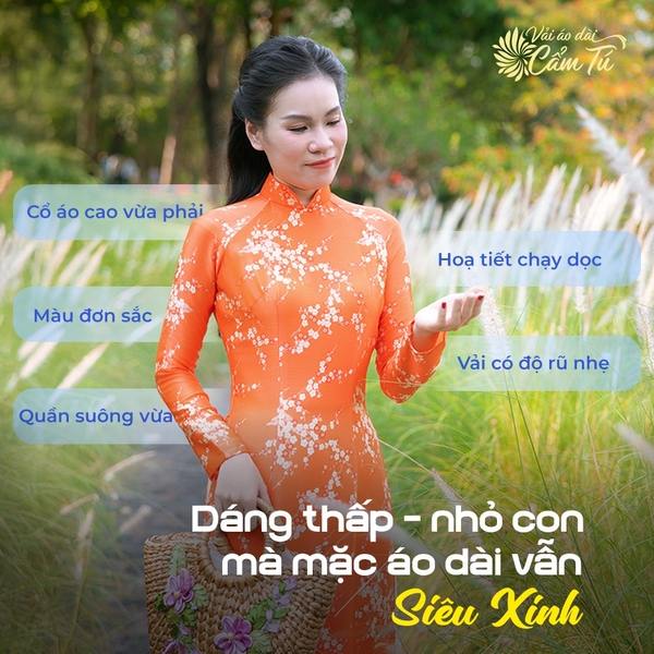 BÍ QUYẾT DÀNH CHO CHỊ EM DÁNG THẤP – NHỎ NGƯỜI VẪN DIỆN ÁO DÀI SIÊU XINH