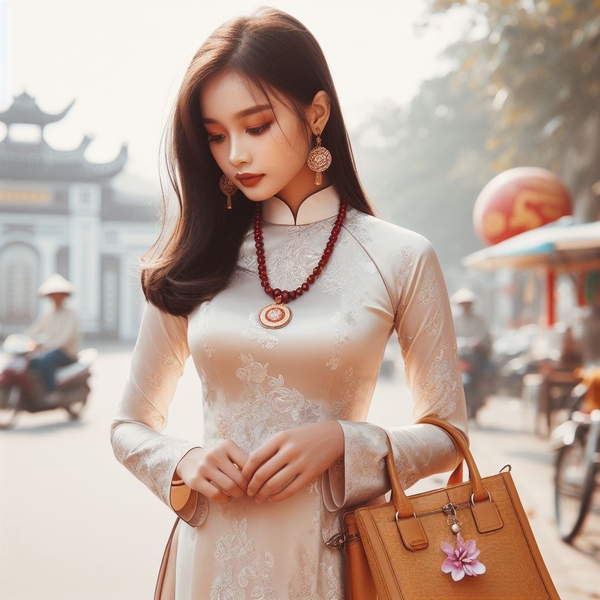 Phụ kiện cho tà áo dài thêm duyên dáng - Nét đẹp đằm thắm của người phụ nữ Việt