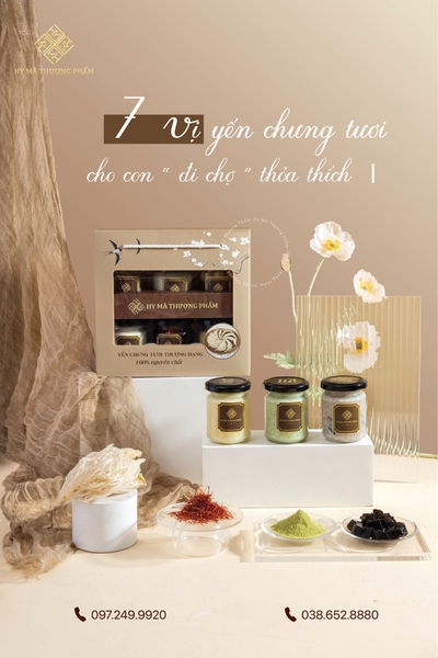 Yến chưng tươi không chất bảo quản Hy Mã Thượng Phẩm bổ dưỡng cho bé