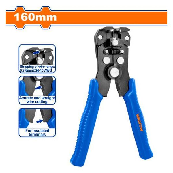 Dụng cụ tuốt dây tự động 160mm Wadfow WBQ3606