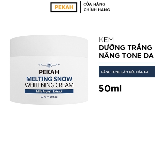 NHẬP MÃ KMT40 Kem Dưỡng Da Nâng Tone Và Ngừa Nếp Nhăn PEKAH - PEKAH Melting Snow Whitening Cream