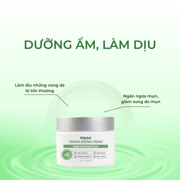 Kem Dưỡng Phục Hồi Da Hư Tổn ( Da Mụn ) PEKAH - PEKAH Derma Repair Cream