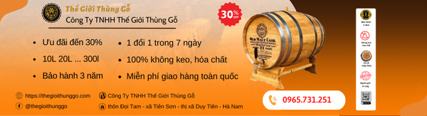 Thùng rượu gỗ sồi