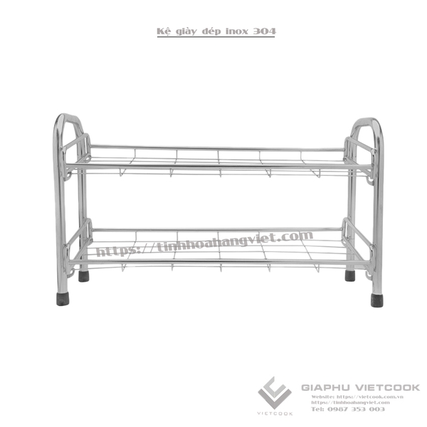 ke-giay-dep-inox-304-vietcook-2-tang