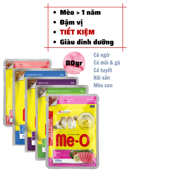 Pate Gói MeO Cho Mèo - Gói (80g)