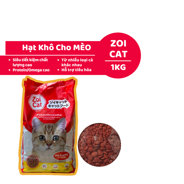 Hạt Zoi CAT Cho Mèo Trưởng Thành - Gói (1kg)