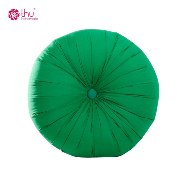 Gối bí trơn màu xanh