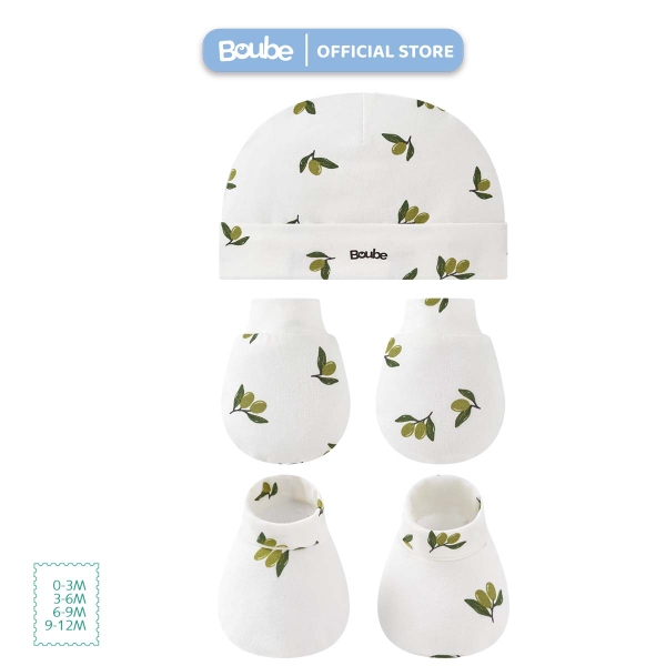 bo-phu-kien-non-bao-tay-bao-chan-hoa-tiet-olive-chat-vai-cotton-tu-nhien-bpk0102