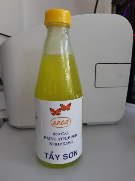 CHẤT TẨY SƠN APCO CHAI 350ML - TẨY ĐƯỢC SƠN NƯỚC - SƠN DẦU TRÊN BỀ MẶT GỖ, KIM LOẠI, BÊ TÔNG