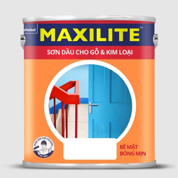 Sơn Dầu Maxilite Cho Gỗ Và Kim Loại Lon 1L