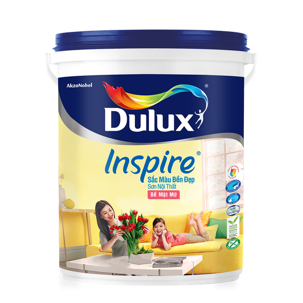 Sơn Dulux nội thất Inspire Mờ 39A - Thùng 15L