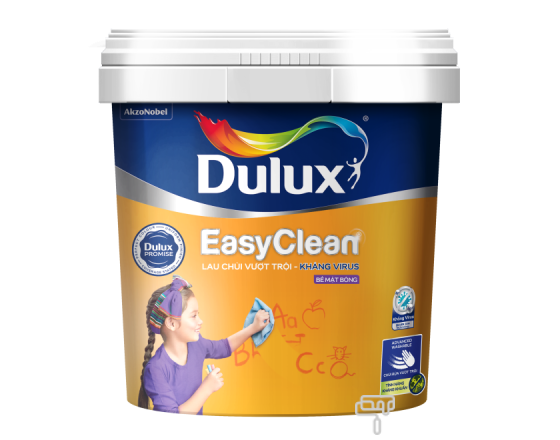 Sơn Dulux Nội Thất EasyClean Lau Chùi Vượt Trội Kháng Virus - 99AB Bề Mặt Bóng