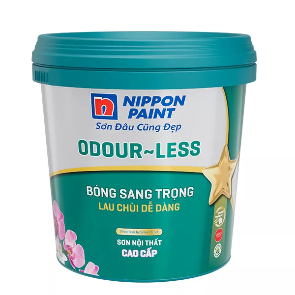 Sơn Nippon Nội Thất Odour-less Bóng Sang Trọng