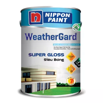 Sơn Nippon Ngoại Thất WeatherGard Siêu Bóng