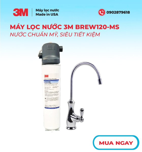 Tại sao nên chọn máy lọc nước  3M BREW120-MS