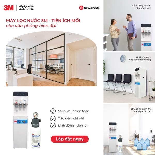 Cây Lọc Nước Nóng Lạnh 3m - Tiện Ích Mới Cho Văn Phòng Hiện Đại