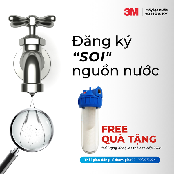 Đăng Ký "SOI" Nguồn Nước Cùng Máy Lọc Nước 3M