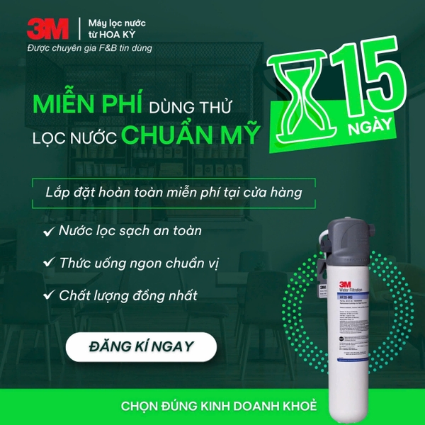 DÙNG THỬ MIỄN PHÍ MÁY LỌC NƯỚC CHUẨN MỸ NGAY CHO CỬA HÀNG CỦA BẠN!
