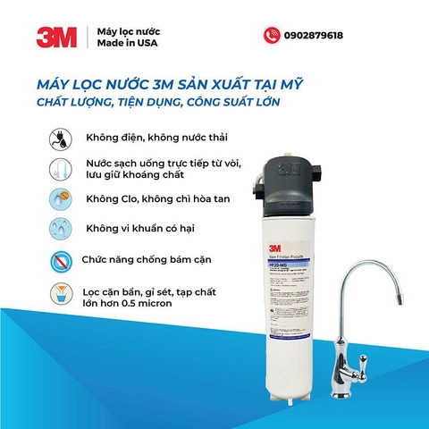 Máy lọc nước lắp dưới bồn rửa 3M BREW-120MS