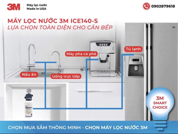 Lựa chọn chăm sóc sức khỏe thông minh với Máy lọc nước 3M