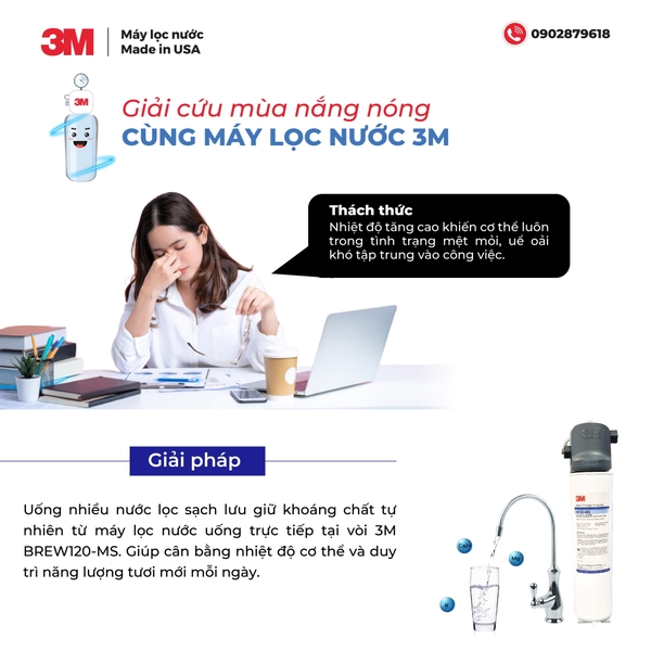 Cứu Tinh Mùa Nắng Nóng - Máy Lọc Nước Uống Nguyên Khoáng 3M USA