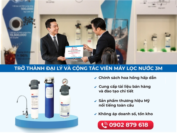 HOT - MÁY LỌC NƯỚC 3M TUYỂN CỘNG TÁC VIÊN, ĐẠI LÝ KINH DOANH ONLINE