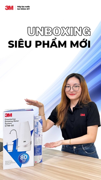 Đập hộp "SIÊU PHẨM" máy lọc nước uống để bàn 3M CTM-02 