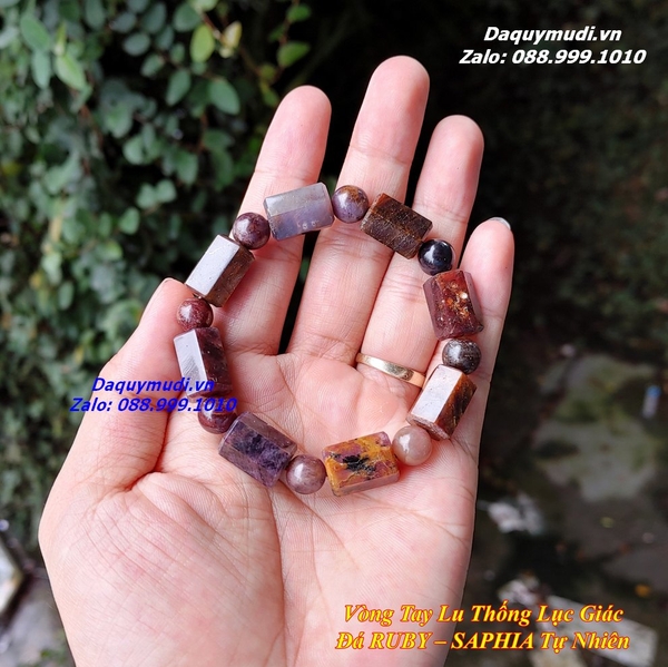 VÒNG TAY ĐÁ RUBY TỰ NHIÊN | ĐÁ QUÝ MUDI