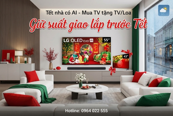 Mua TV LG Tết 2026 tại Bắc Giang: Chi tiết quà tặng và lưu ý giao lắp