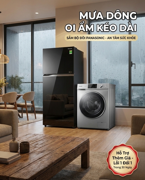 Bắc Giang Vào Đợt Mưa Dông Oi Ẩm: Bí Quyết Bảo Quản Thực Phẩm Và Giặt Giũ Cùng Panasonic