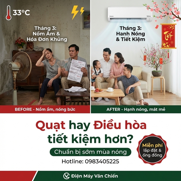 Quạt hay điều hòa tiết kiệm hơn? Chuẩn bị sớm mùa nóng tại Bắc Giang