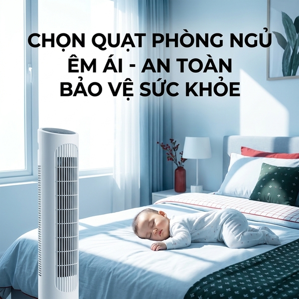 Tư vấn chọn quạt cho phòng ngủ người lớn tuổi và trẻ nhỏ tại Bắc Giang