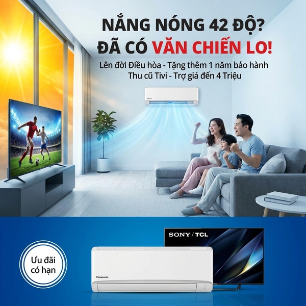 Nắng Nóng 42 Độ Tại Bắc Giang: Bí Quyết Chọn Điều Hòa Tiết Kiệm Điện & Tivi Xem World Cup