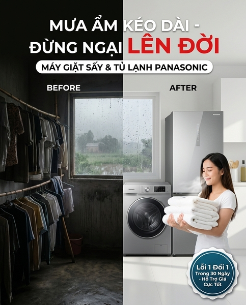 Bắc Giang Mưa Ẩm Oi Bức Kéo Dài: Hệ Quả Sức Khỏe Khi Trì Hoãn Mua Máy Giặt Sấy Và Tủ Lạnh Kháng Khuẩn
