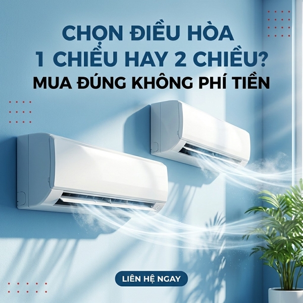 So Sánh Điều Hòa 1 Chiều Và 2 Chiều: Chọn Loại Nào Phù Hợp Nhất Tại Bắc Giang?