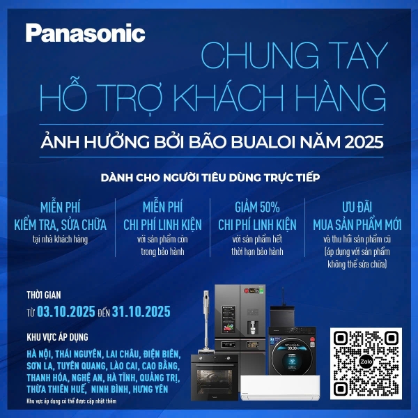 PANASONIC ĐỒNG HÀNH CÙNG BẠN VƯỢT QUA BÃO BUALOI 2025