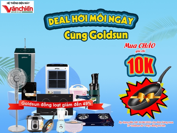 {KHUYẾN MẠI} Mua chảo chống dính Goldsun giá chỉ 10K