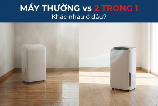 Nên mua máy hút ẩm riêng hay loại kiêm lọc không khí?