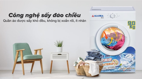 Máy sấy thông hơi Alaska 9 kg S90