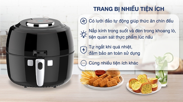 Nồi chiên không dầu Kangaroo KG65AF 6.5 lít