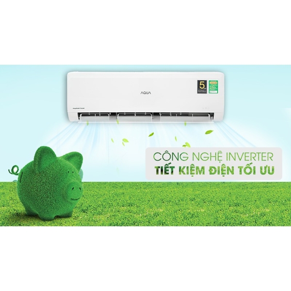 Điều hòa Aqua 1 chiều Inverter 12.000 BTU AQA-KCRV13WNM