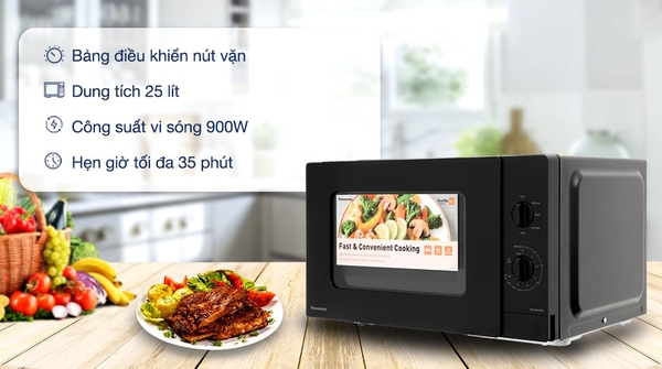 Lò vi sóng Panasonic NN-SM33NBYUE 25 lít | Điện Máy Văn Chiến