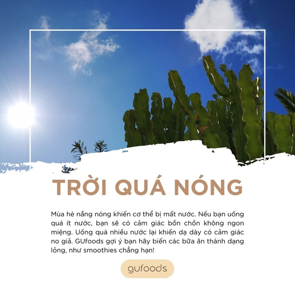 Biếng ăn do trời quá nóng