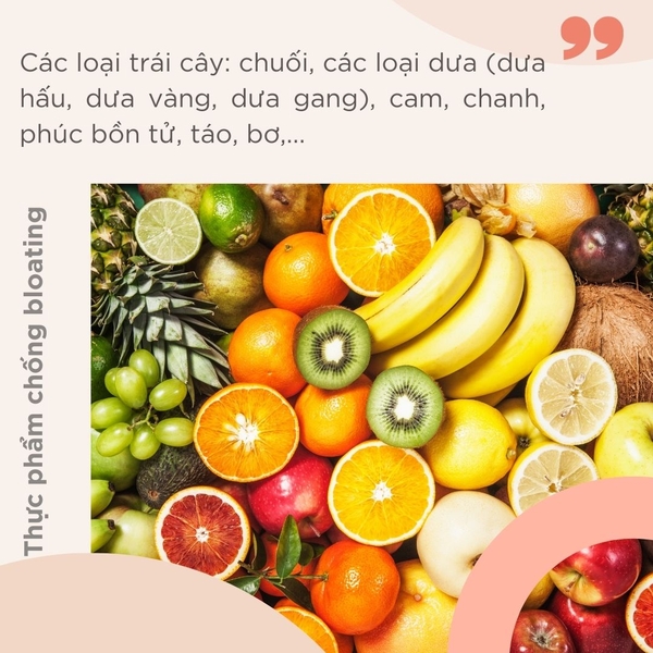 Thực phẩm chống Bloating
